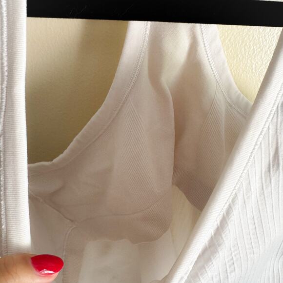 Lululemon White Ebb to Street Ribbed Tank II Size 8 Yoga Workout Athleisure - Picture 3 of 8